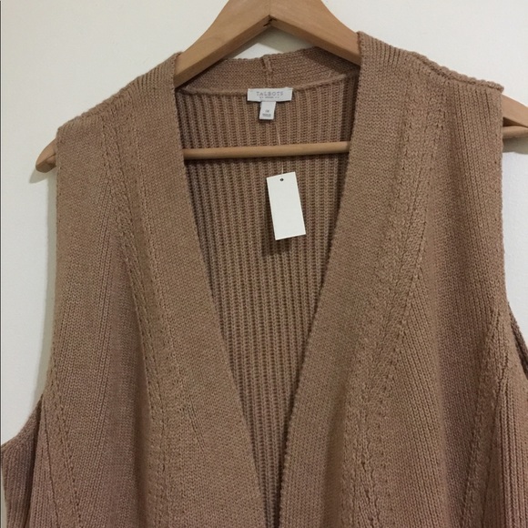 TALBOT FRONT OPEN CARDIGAN SLEEVELESS KNIT WEST - Picture 8 of 10